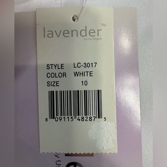 LAVENDER‎ by US ANGELS, Lace Embroidered Communion Dress, Size 10 - Picture 13 of 13